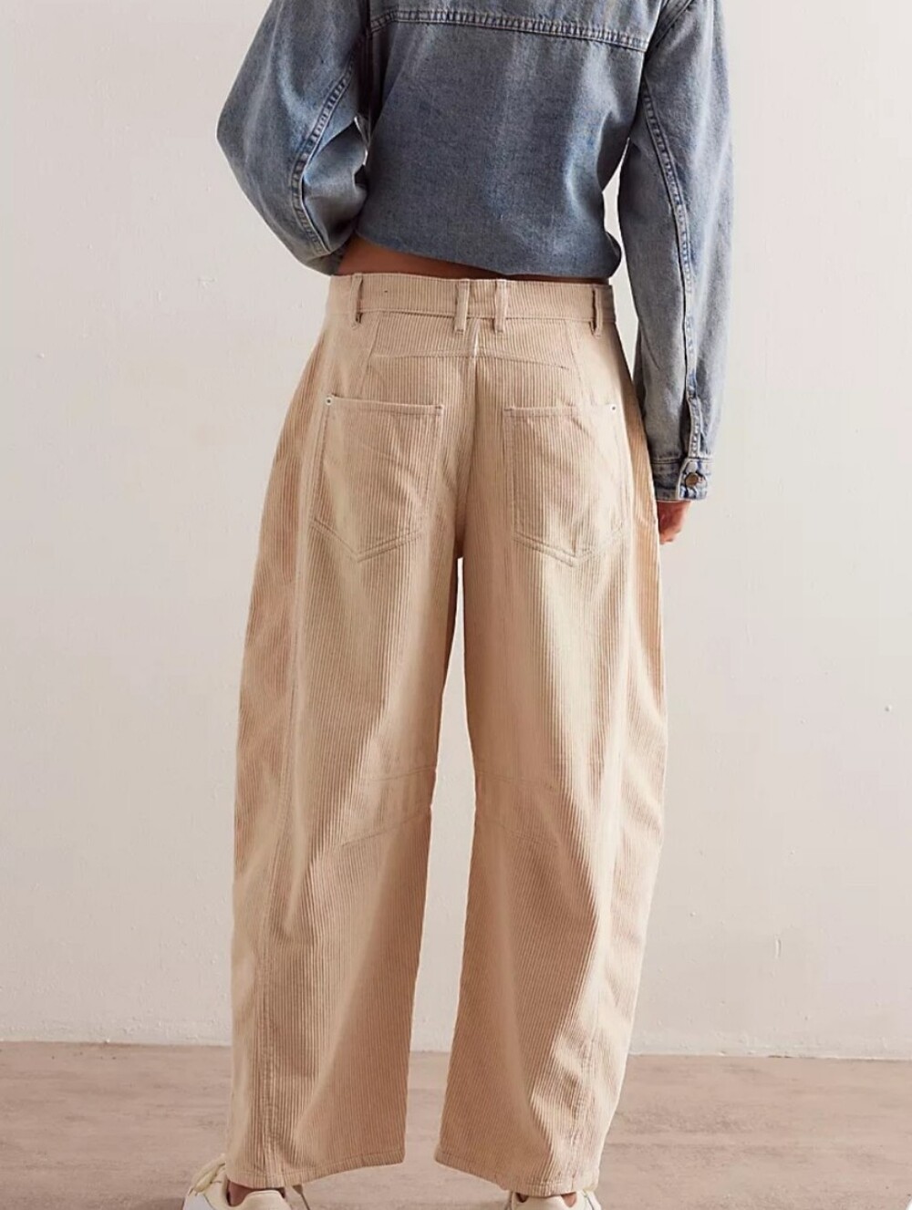 Free People Wide-Leg Barrel Corduroy Pants - Picture 3 of 6
